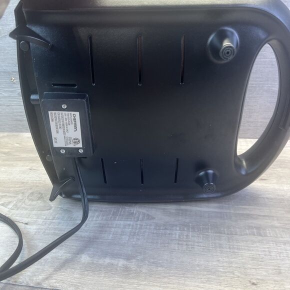 CHEFMAN 4 Slice Ceramic WAFFLE MAKER Black TESTED Used Once - Picture 8 of 13